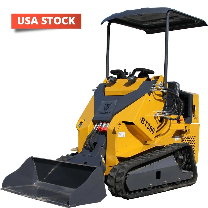 Ride-on Mini Skid Steer Loader DK360 Track Riding Loader CE/EPA Compliance Engine Multifunctional Loader