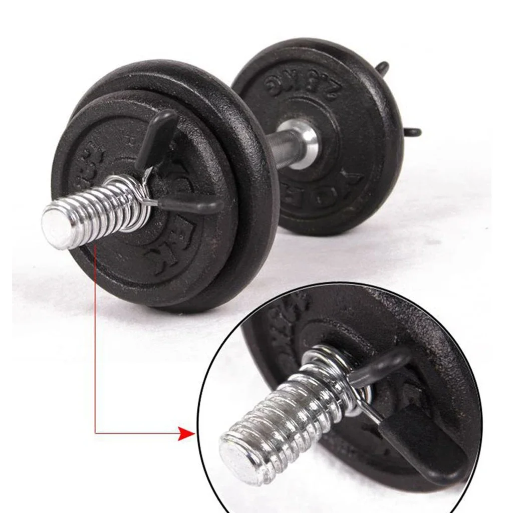 New 1pc 25/28/30mm Dumbbell Lock Weight Lifting Bar Spring Clamp Gym Fitness Premium Durable Steel Barbell Collar Clips Adjuster