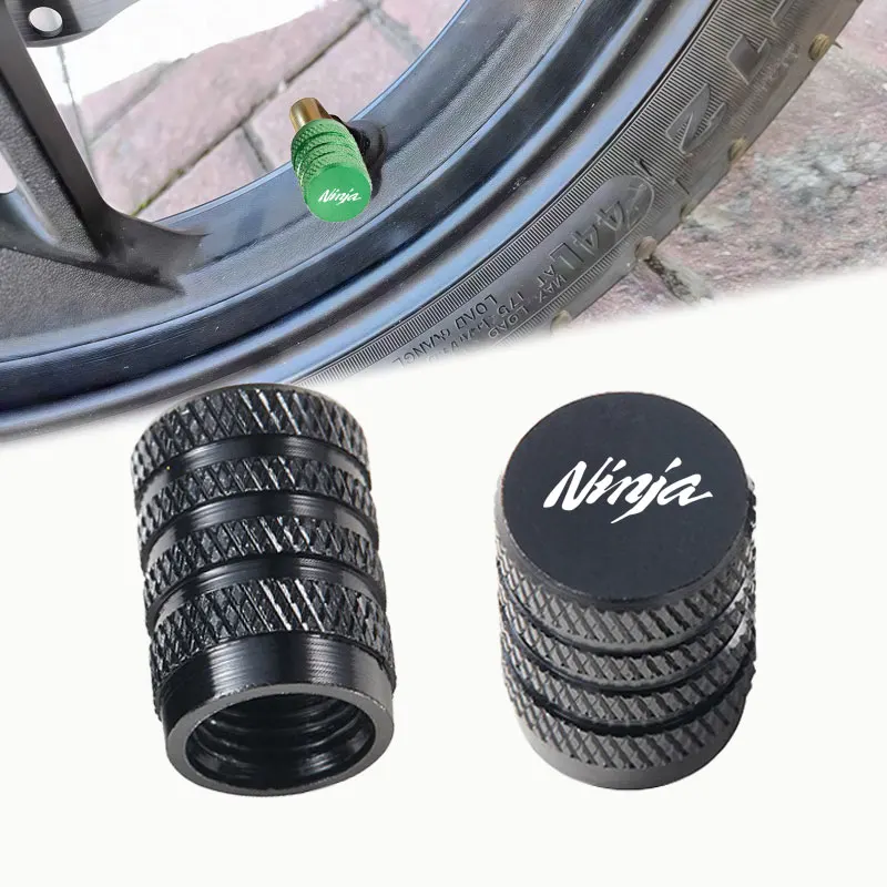 Para KAWASAKI NINJA ninja 400 650 300 250 250R ZX14R ZX10R ZX6R 2 uds tapas de válvula de neumático de rueda de motocicleta