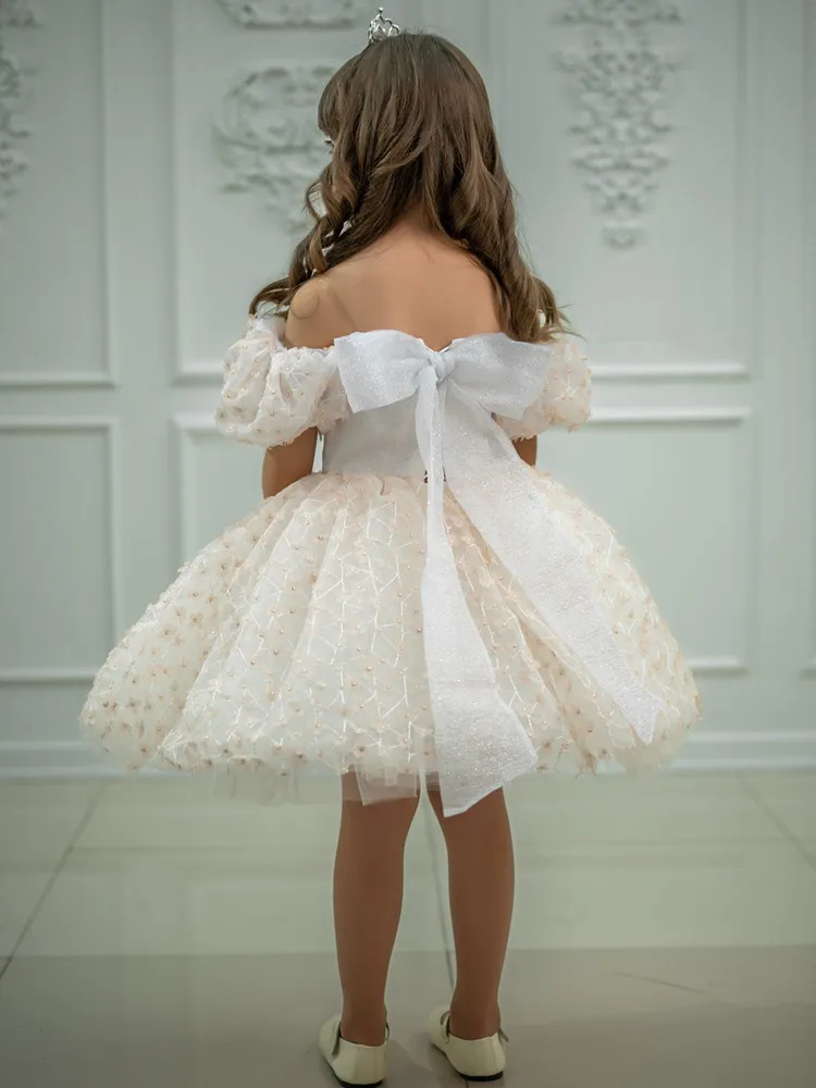 Kinder Prinzessin Abendkleid Host Klavier Leistung Geburtstag Party Kleider Für Mädchen A4906 Vestidos Brautjungfer Kleider – Detail 6