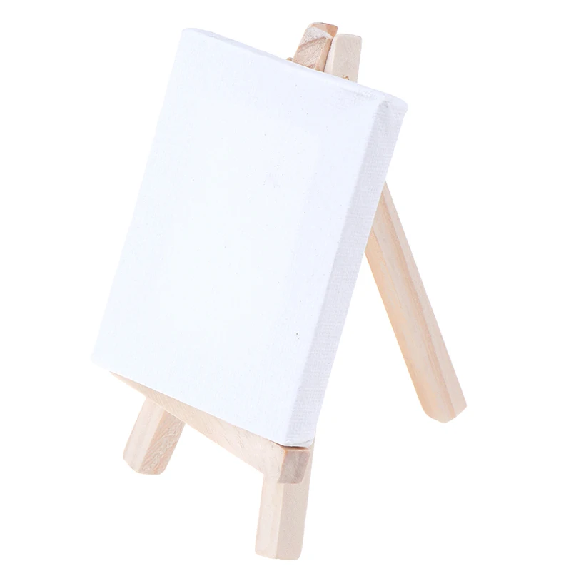 1pc Plate Display Stand Picture Easel Mini Wooden Tripod Easel Display Painting Stand Card Canvas Holder