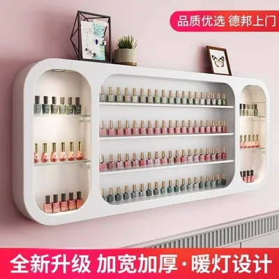 

Art Display Polish Shel Cosmetics Wall Shelf Nail Polish Glue Wall Hanging Nail Shop Shelf