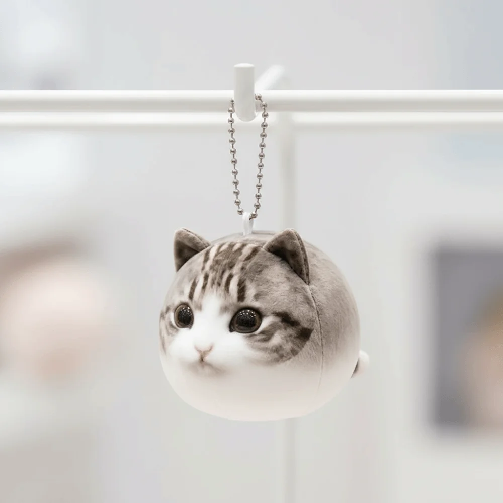 Cute Round Chubby Tabby Meme Cat Pillow Soft Cartoon Crispy Angle Cat 15/25/35/45cm Fluffy Cat Animal Gift
