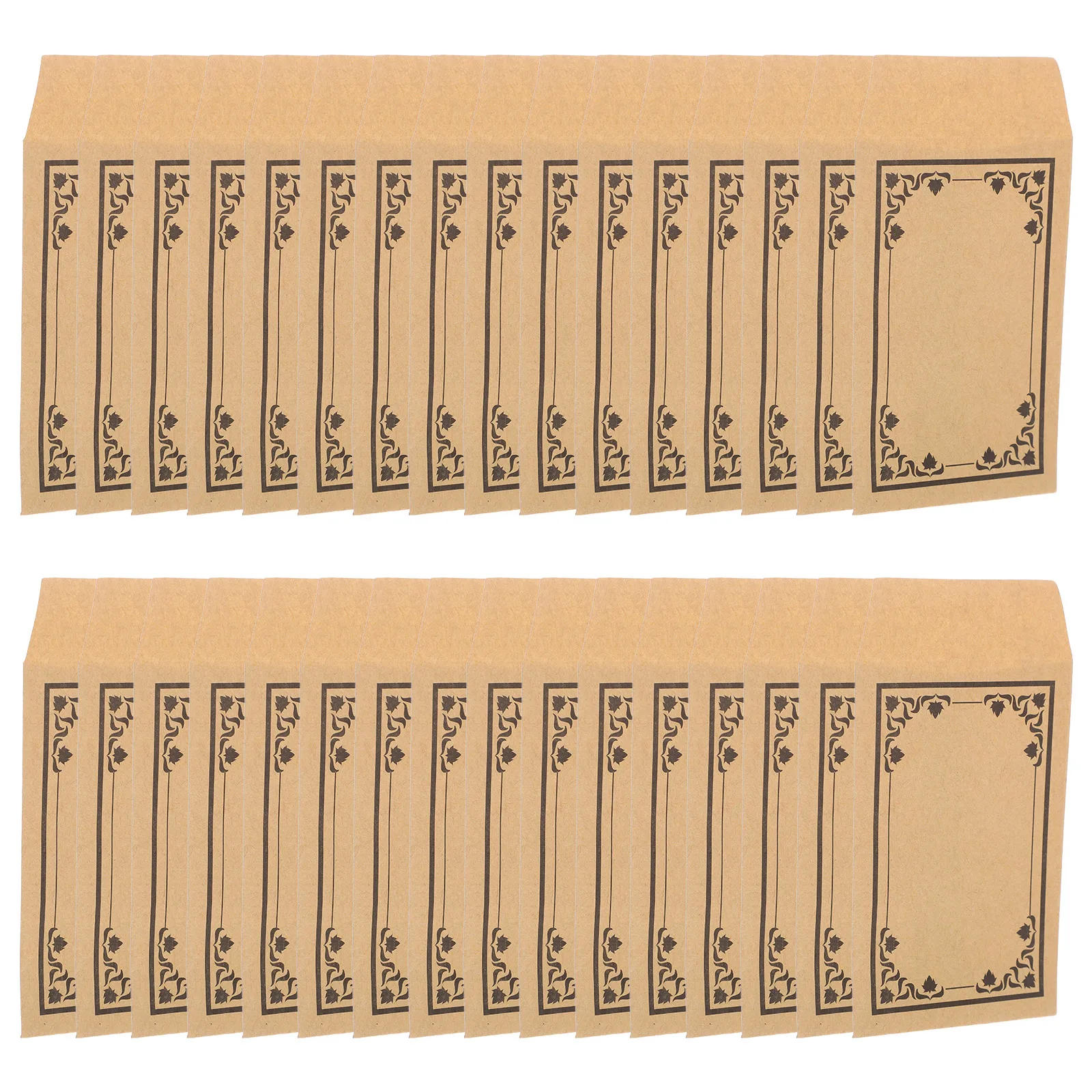 

50pcs Kraft Paper Self-Sealing Coin Brown Reusable Cash Mini Trinket For Money Storage Small Budgeting Envelopes For Cash Coin
