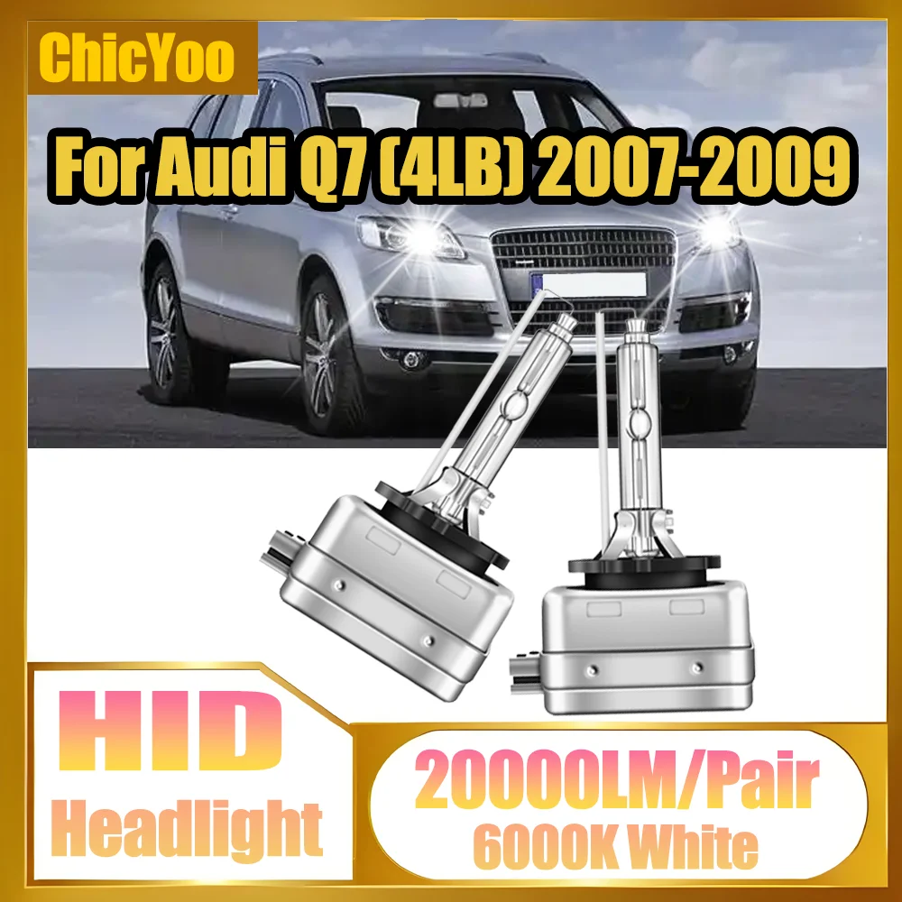 

2PCS 20000LM Canbus No error Car Front Lights 35W D1S HID Xenon Headlamp Bulbs LED Headlights For Audi Q7 (4LB) 2007 2008 2009