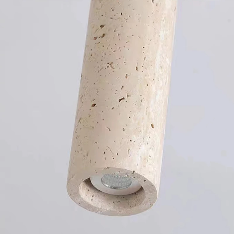 Cylindrical Natural Stone Dining Room Ceiling Light Parlor Aisle Corridor Hanging Lamp E27 Dropshipping 110-240V