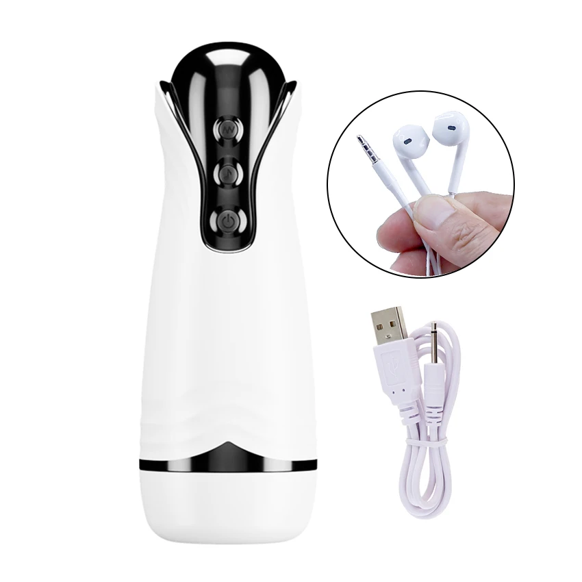 Automatic Male Masturbator Cup Vibration Intelligent Real Human Voice Blowjob Vagina Pussy Sex Machine Toys for Man Adult 18