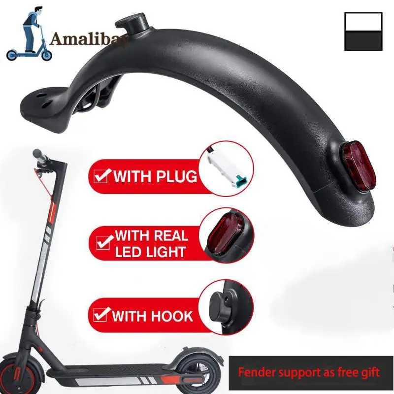 Durable Scooter Mudguard for Xiaomi Mijia M365 M187 Pro 1S Electric Scooter Tire Splash Fender Taillight Bracket Back Guard Wing