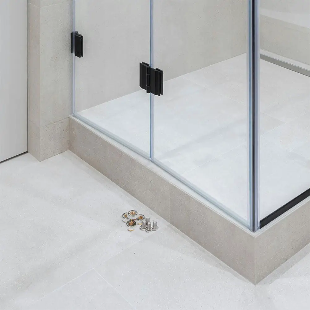 

8Pcs Shower Door Rollers Set Precision Bearing Smooth Sliding Glass Door Replacement Wheels Waterproof Sealing Ring Easy Install