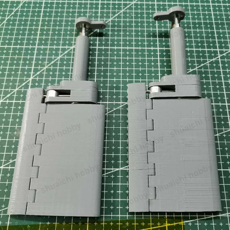 1Set 3D Printed Flap Rudder High Steering Efficiency Simulated Rudders Upgrade Accessory for RC Ship Model Over 1meter Length