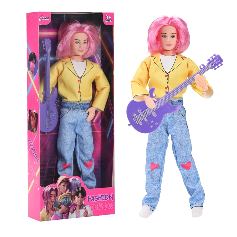 

Music Toy 12 Inch Male Singer Fashion Man With Clothes Ken Doll Figure Accessories Fast Shipping Kids Toys Girl' DIY Present