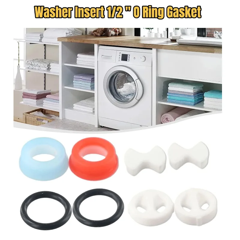 8PCS/set Ceramic Disc Silicon Washer Insert Turn Replacement 1/2