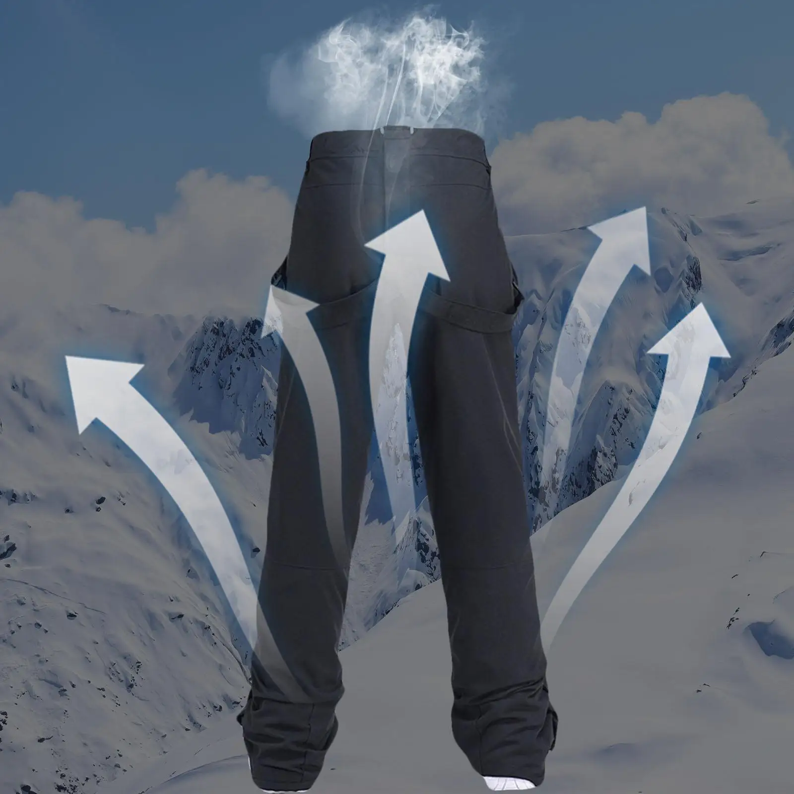 Picture 3: Ski Bib Insulated Pants Sled Skiing Warm Winter Full Length Windproof Women