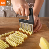 Xiaomi Youpin Stainless Steel Potato Chip Slicer Dough Vegetable Fruit Crinkle Wavy Slicer Knife Potato Cutter Chopper Tool NEW