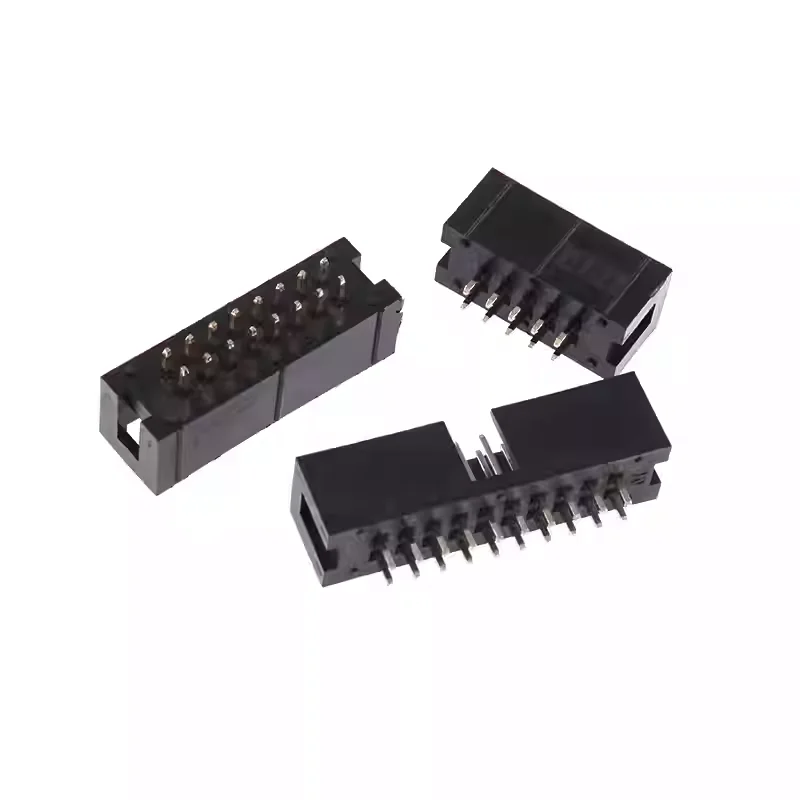 5/10pcs Dip 6/10/20/26/34/40 Pin 2.54mm Pitch  Box Headers Pcb Connector Double Row 10p/20p/40p/50p Dc3 Male Socket Straight Idc