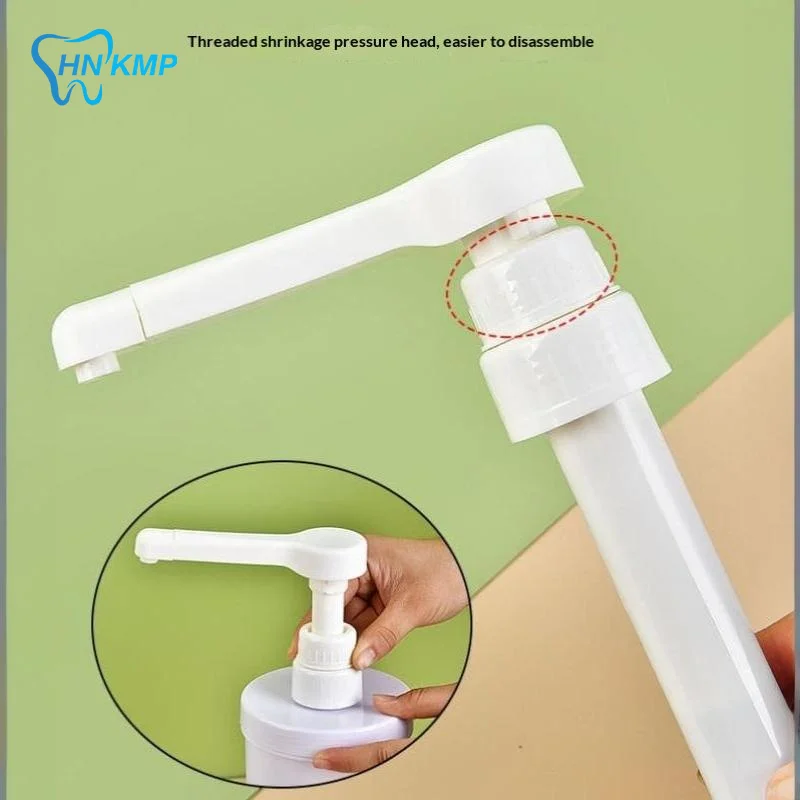 1Pcs Sauce Pressure Nozzle Bottle Pump Containers Syrup Pumps Dispenser Replacement For Coffee Kitchen Seasoning Liquid