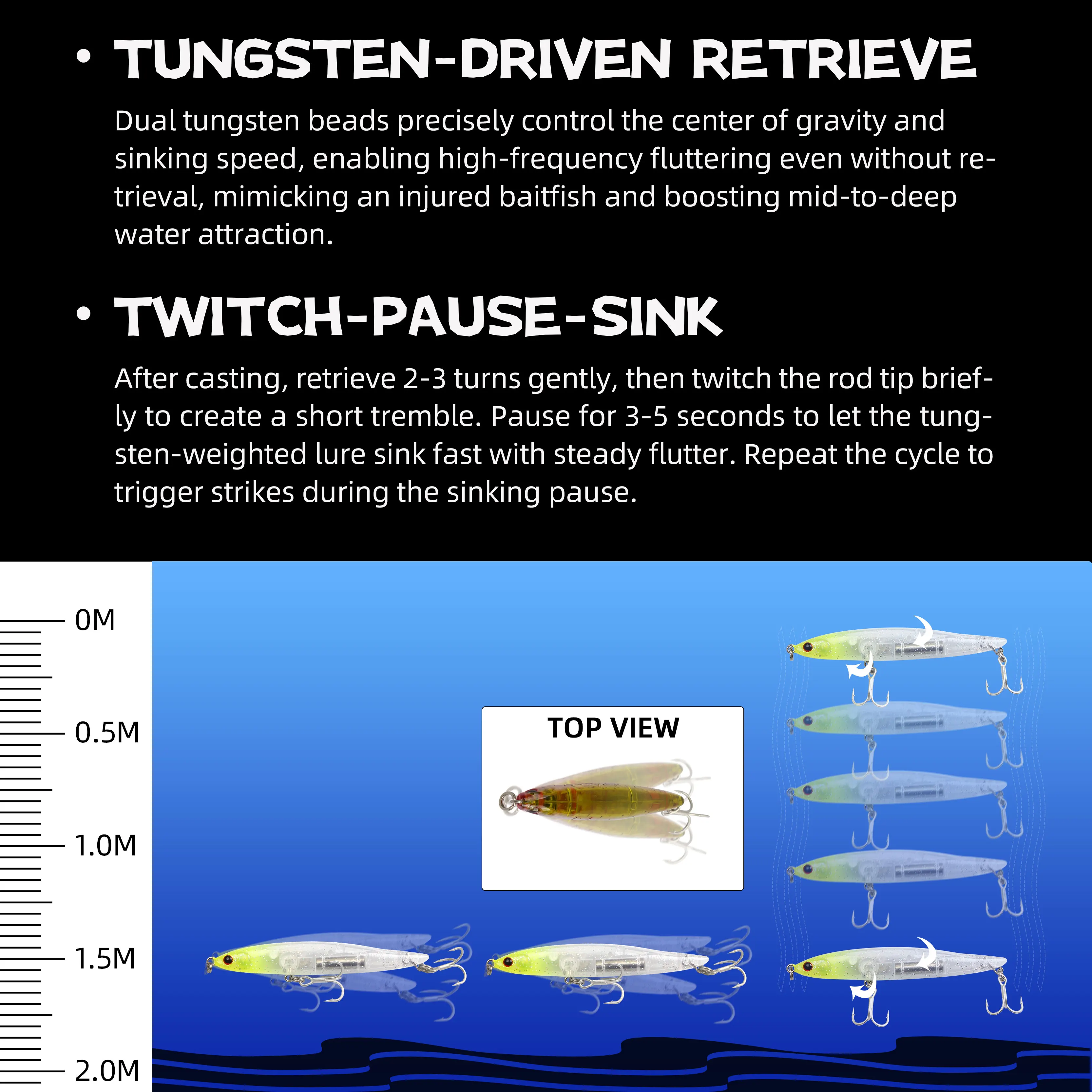 레토요 싱킹 펜슬 루어 65mm 5.3g 다이빙 워블러 - Fishing Lure Swimbait 리뷰 및 가격