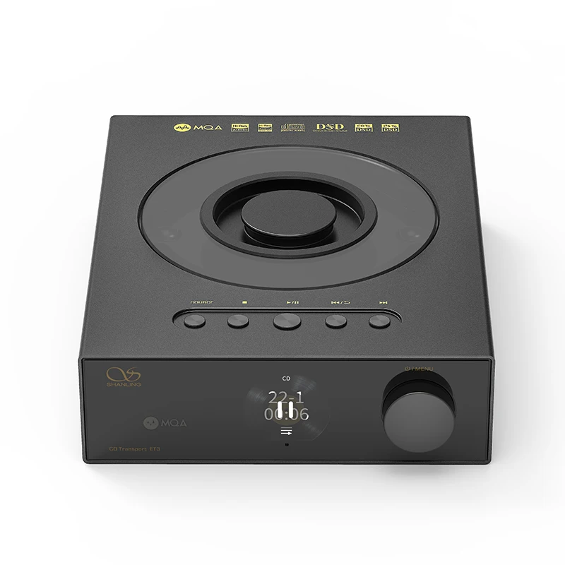 SHANLING ET3 HIFI CD Transport Player Full-Featured Digital Turntable Bluetooth 5.0 MOQ-CD MQA Full Decoder I2S to DAC DSD 512