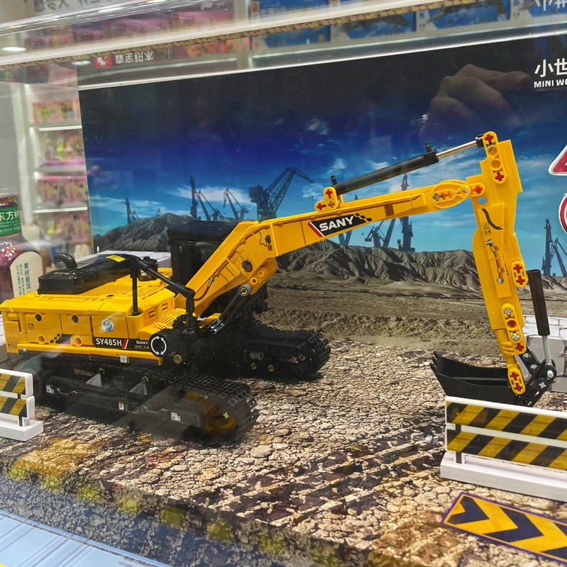 SEMBO Excavator Building Blocks Technical Engineering Cars Truck Bricks Model City Construction Vehicle Toys For Children Gift