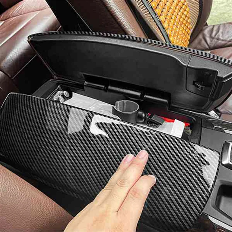 

A04E-углеродное волокно, подлокотник центральной консоли, крышка панели, декоративные наклейки для BMW X5 F15 X6 F16 2014-2019