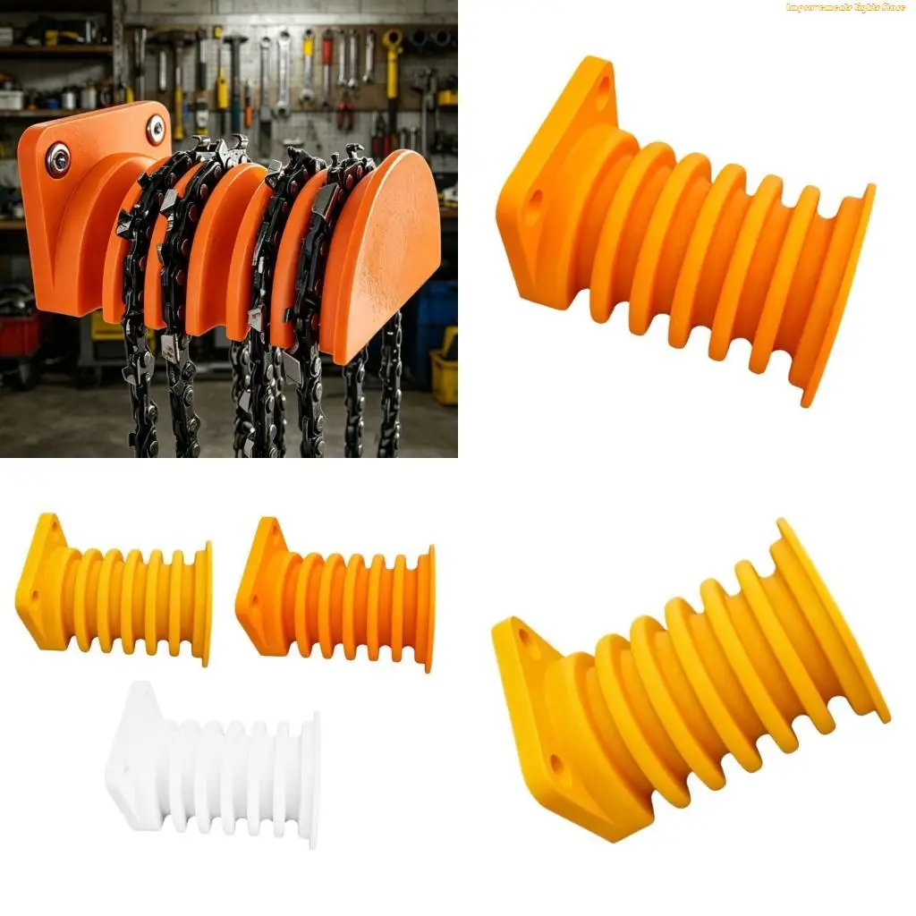 37ME MultiSlot Chainsaw Chain Rack Storage Bracket For Garden And Woodworking Tool