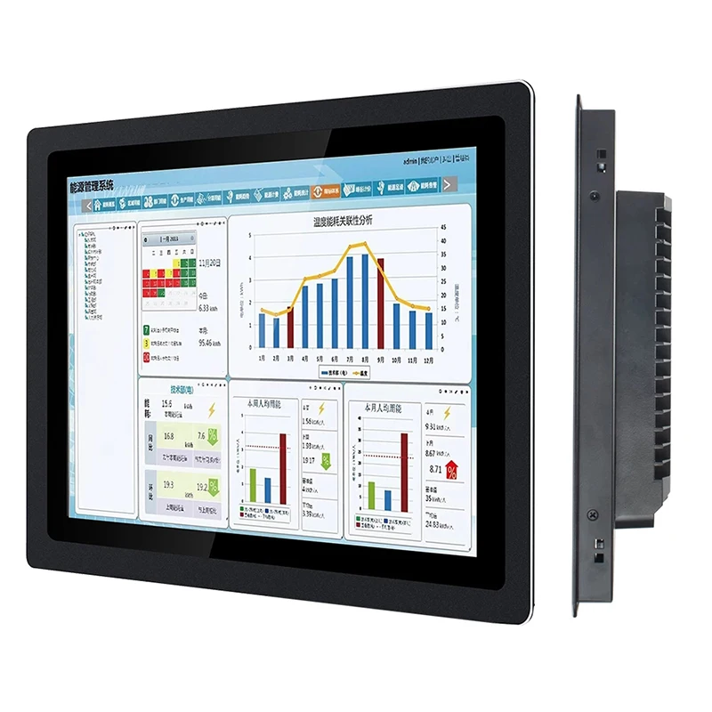 

15/15.6/17/18.5 Inch Capacitive Touch Industrial Display With Waterproof Screen VGA HDMI Interface Embedded Monitor