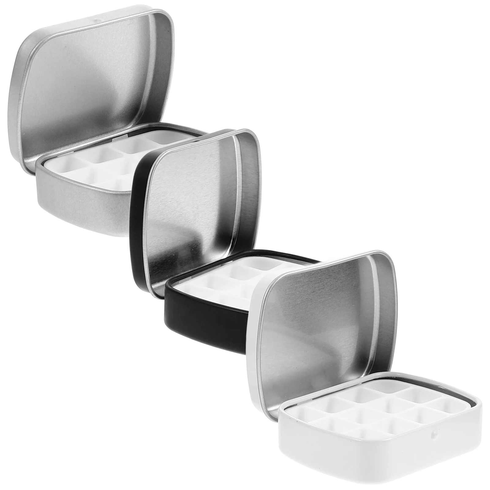 

Compact Iron Nail Gel Polish Organizer Box with Compartments for Nail Art Supplies Portable Storage Box for Gel Polish and