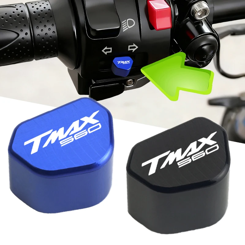 For TMAX 560 T-MAX560 Tech Max 2022 2023 2024 2025 Accessories CNC Aluminum Motorcycle Switch Button Turn Signal Switch Key Cap