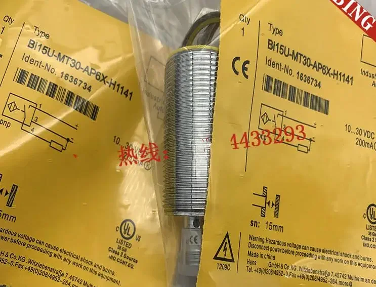 2pcs New High Quality proximity switch BI15U-MT30-AP6X-H1141 BI15U-MT30-AN6X-H1141