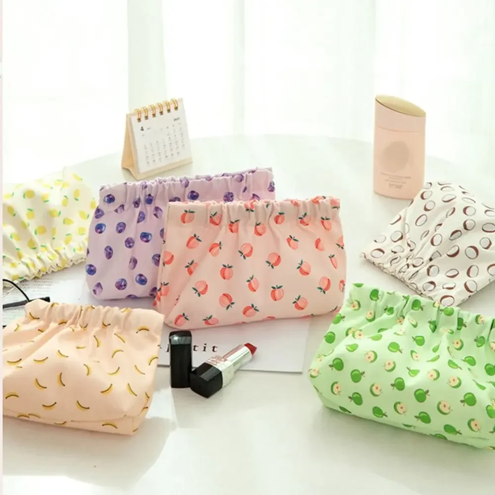 Ins Cosmetics Coin Wire Holder Pouch Bag Portable Earphone Cards Lipsticks Storage Bag Auto Close Organizer Travel Jewelry Bag