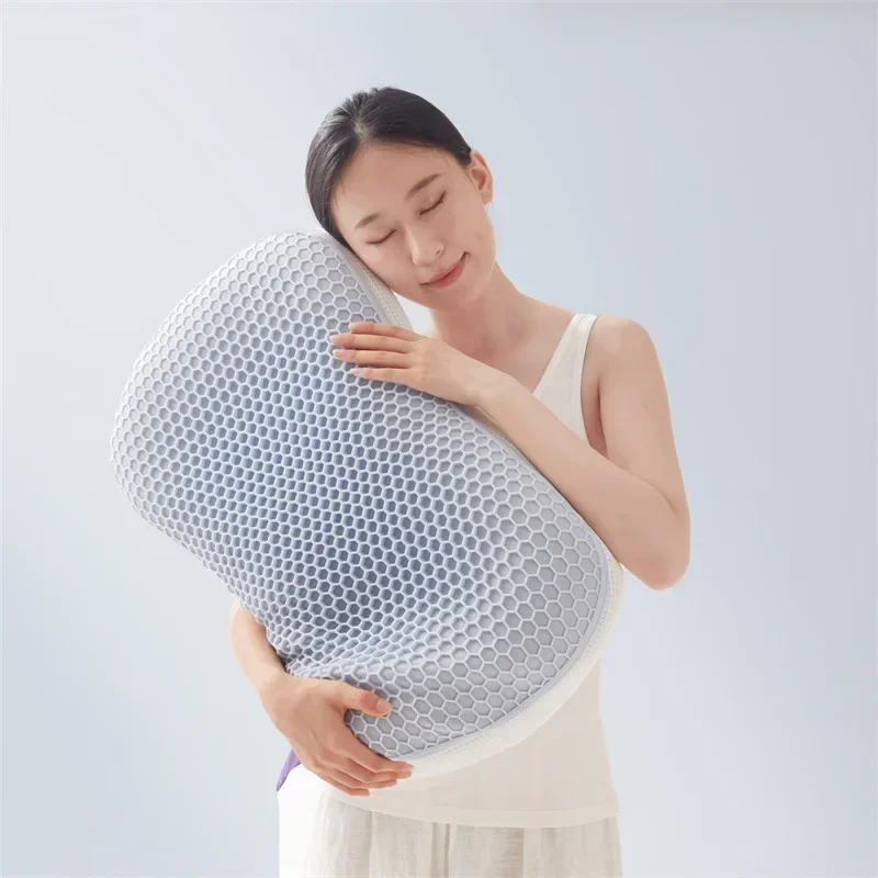 1 Pcs Pectin Feather Silk Pillows Honeycomb Rebound Four Season Universal Pillow Summer Household Neck Pillow Core Single Pillow