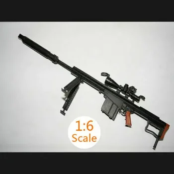 1:6 Scale M82A1 Barrett Sniper Rifle Assembling Toy Plastic 4D Gun Model Assembly Puzzles Weapon for 12"  Action Figure Toys