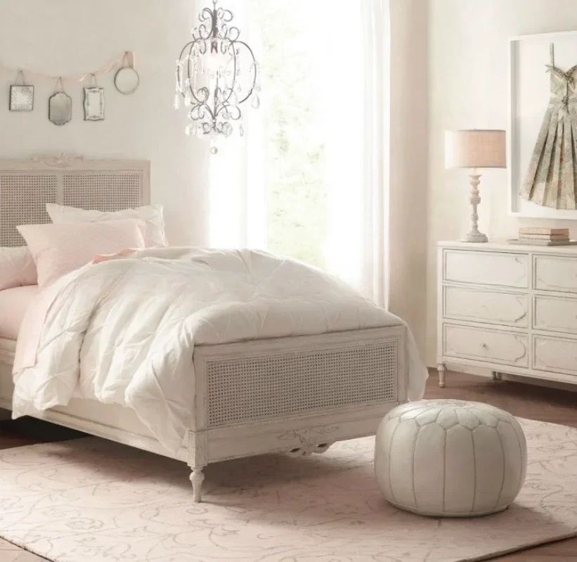 American solid wood chest furniture bedroom log old six chest cabinet locker multi-drawer