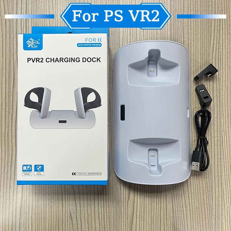 For PS VR2 controler charging base with display light PSVR2 game handle simple two-seat charger PSVR2 handle charger