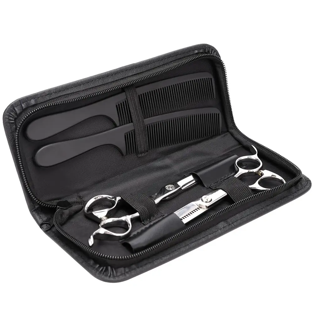 Professional Scissor Storage Case/Pouch Bag Holder for Hairdressers, Portable Durable Organizer Box, Black (1-Piece)