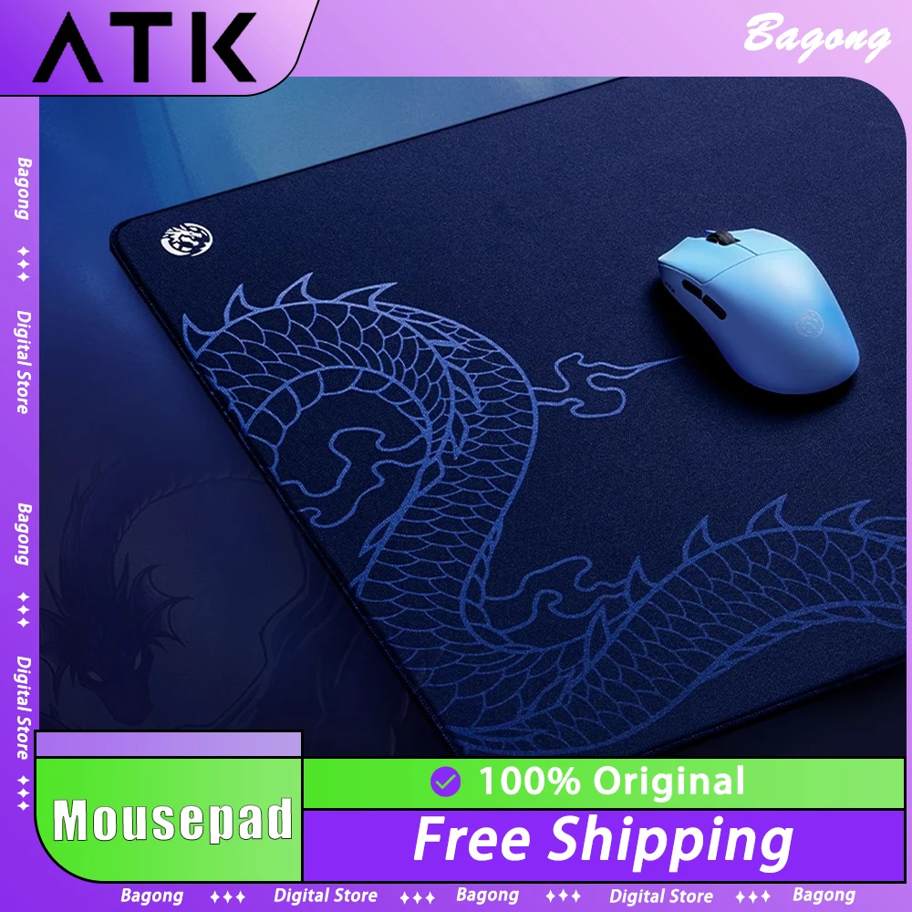 ATK LEV Mousepad XSOFT Poron Primer Composite Fiber Surface Sinking Edging Non-Slip FPS Gaming Mouse Pad PC Accessories Custom