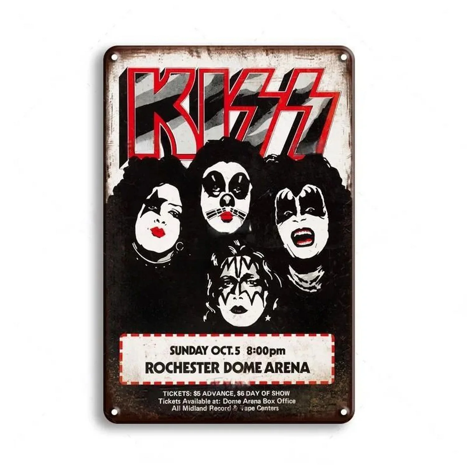 Bands Metal Tin Signs Plaque Rock Roll Wall Decoration Vintage Art Posters Iron Painting for Man Cave Home Cafe Garden Club Bar
