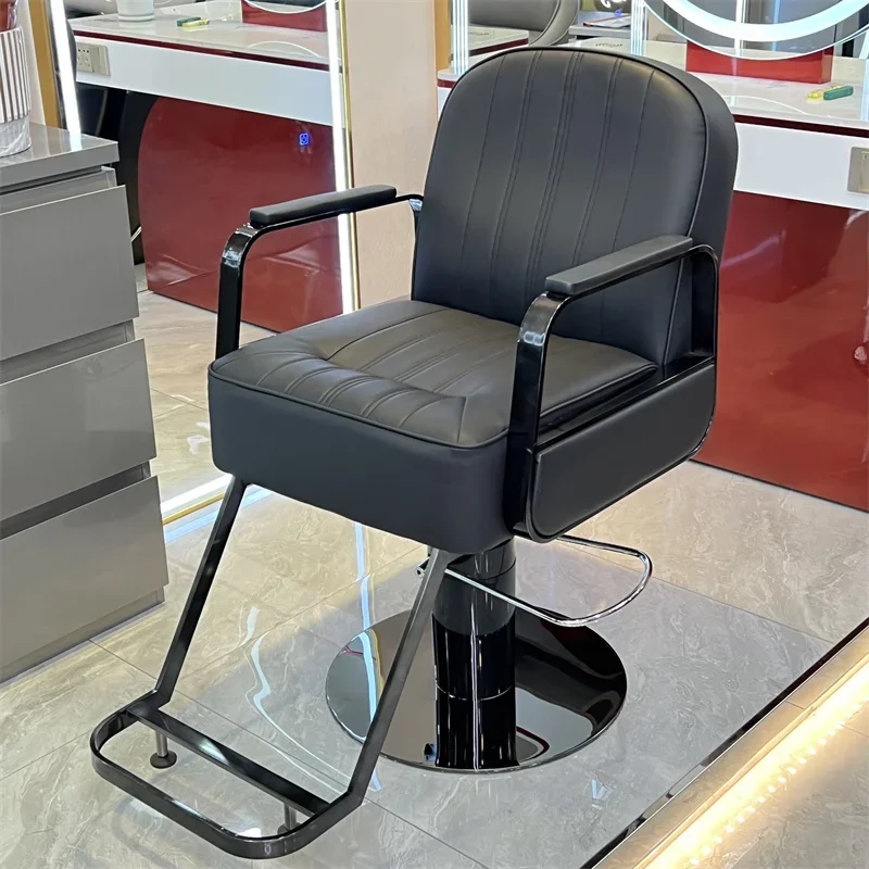 

Barbershop Simple Comfort Barber Chair Swivel Lift Perm Barber Chair Hair Dyeing Shave Silla De Barbería Salon Furniture GM212