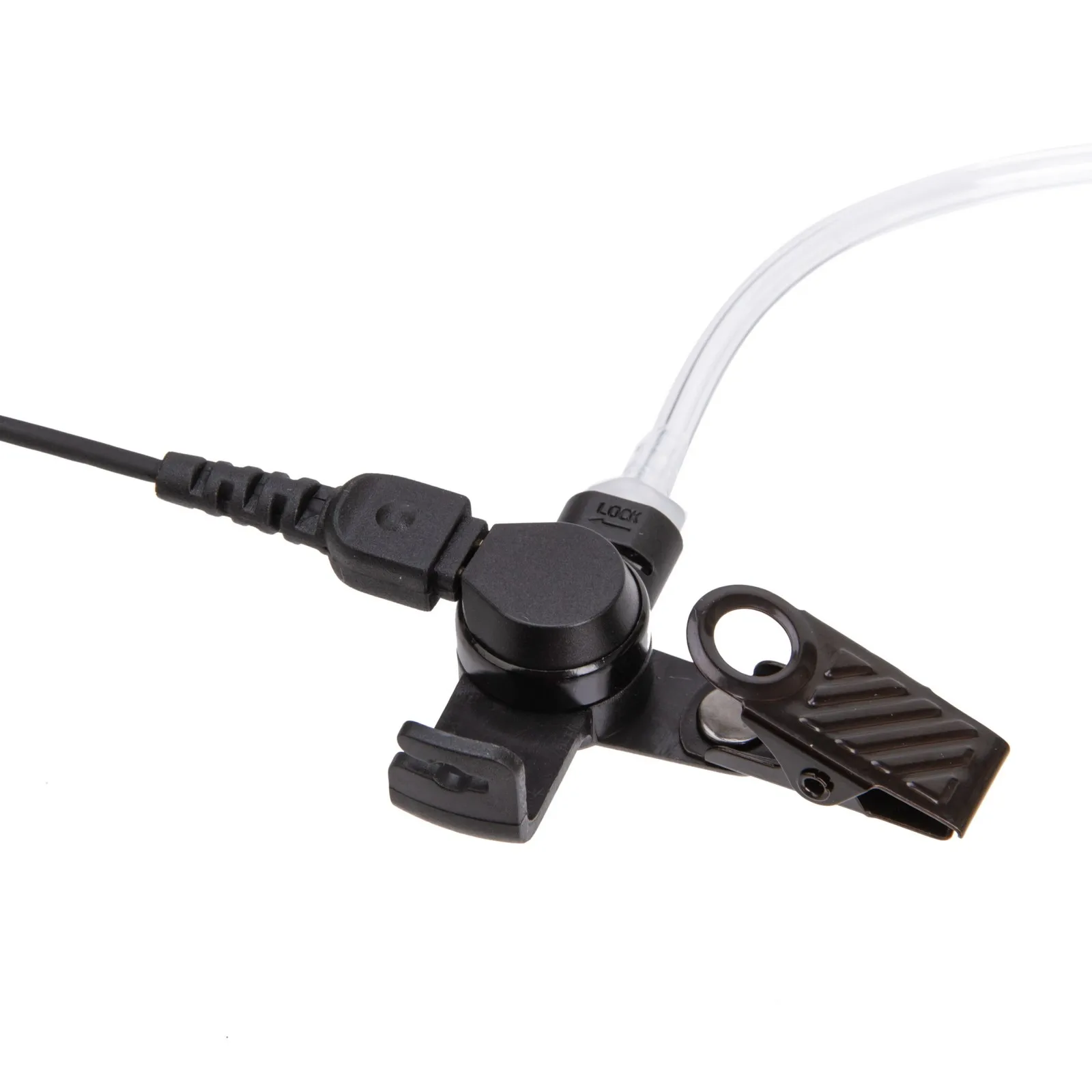 Headset Earpiece Mic for Hytera PD700, PD705G, PD780, PD785, PT580H Radios-PTT Button, Acoustic Tube, Comfortable Earbud