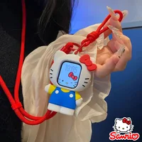 Funda Sanrio HelloKitty para Apple Watch 10 9 8 45mm 41mm 44mm 42mm 46mm 49mm, diseño de dibujos animados para IWatch Ultra 7 SE 6 5 4 3 2, regalo