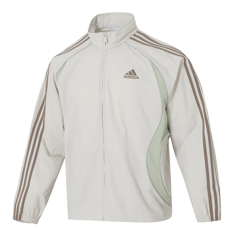 

Adidas (Adidas) Куртка Мужская спортивная одежда Фитнес-тренировки Ходьба Упражнения Модная тканая куртка с воротником-стойкой Ke5846