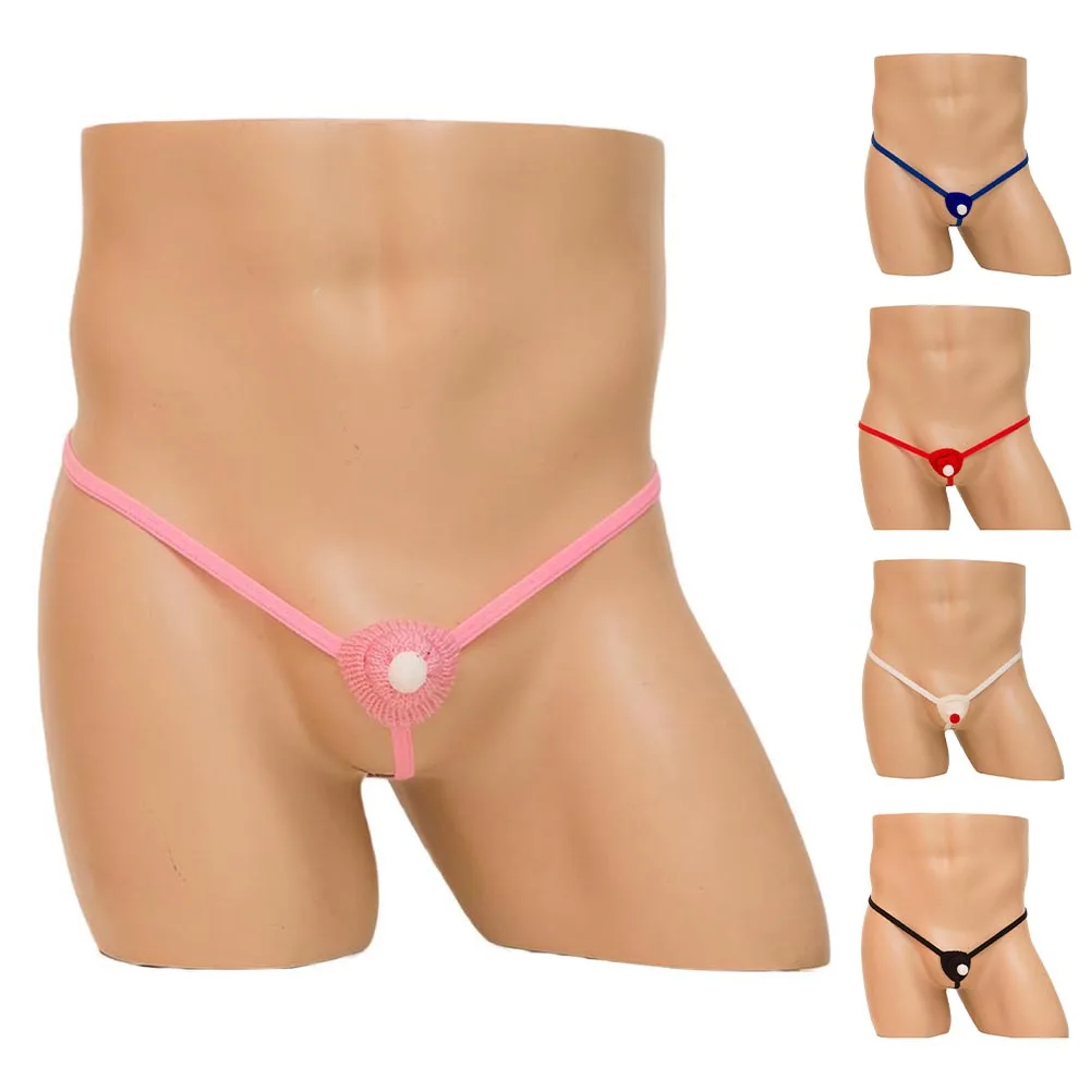 

Men Cock Christmas Briefs Hat G-Strings Panties Erotic Hombre T-back Crotchless Underpants Low Waist Underwear Thong Lingerie
