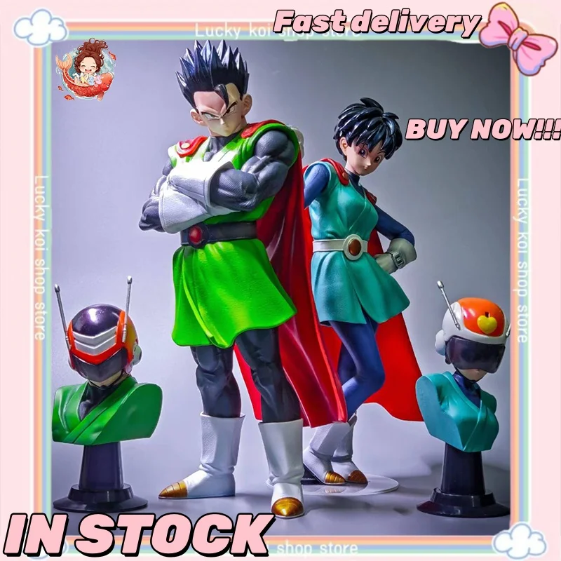 AUF LAGER 29 cm Dragon Ball Anime Figur Videl Figur Hercule Tochter Umhang Superman Pvc Statue Sammlung Modell Spielzeug Geschenk