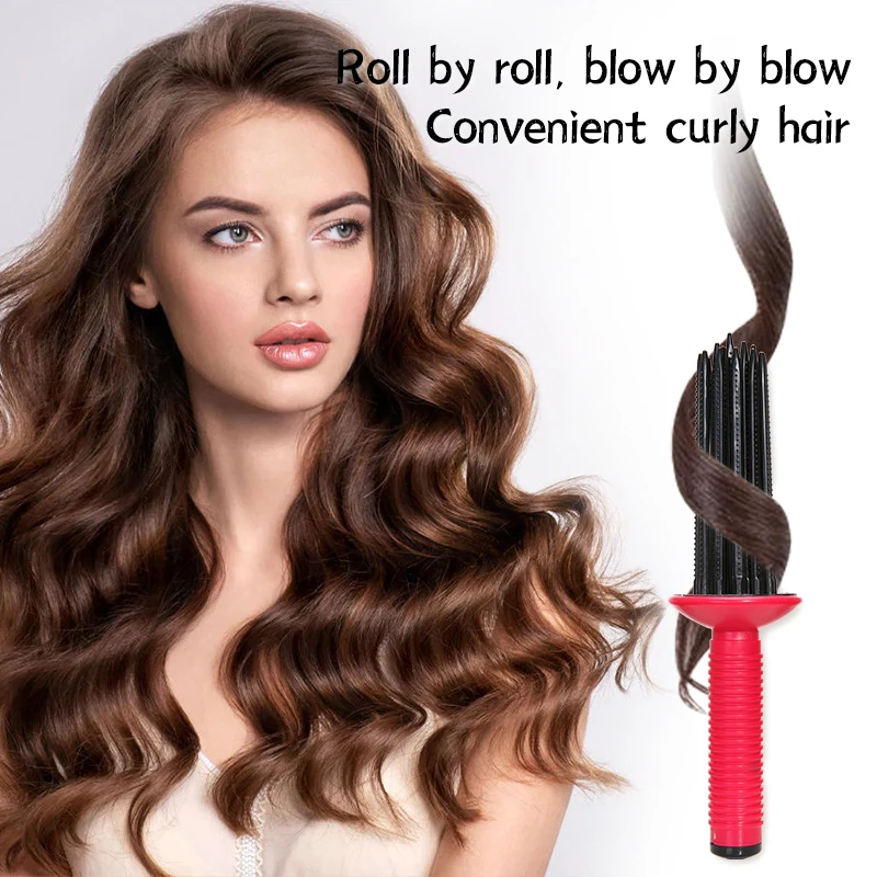 Air Volume Hair Fluffy Styling Curler Comb Hair Curler Comb Heatless Curling Roller Salon Hair Styling Tools