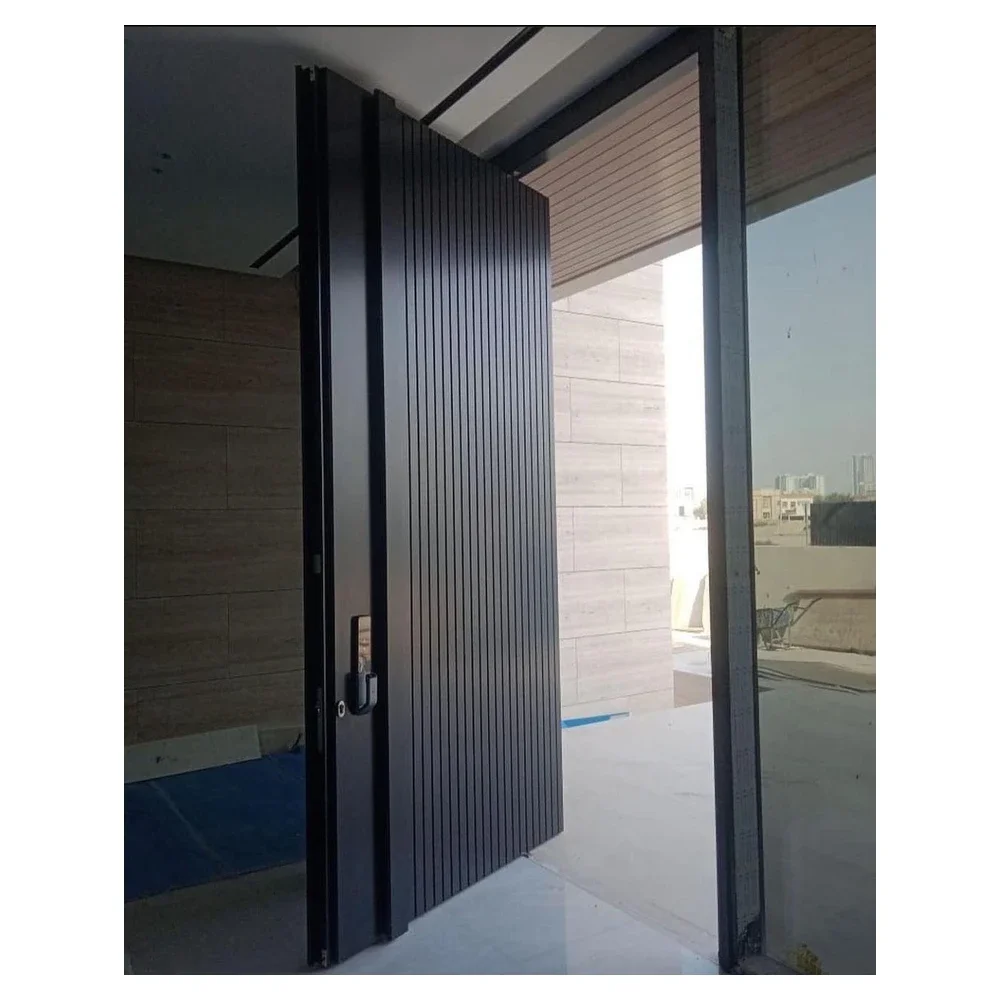 xx-Customization Villa Cast Aluminum Entrance Main Doors Stainless Steel Front Entry Doors Security Exterior Outside Doors
