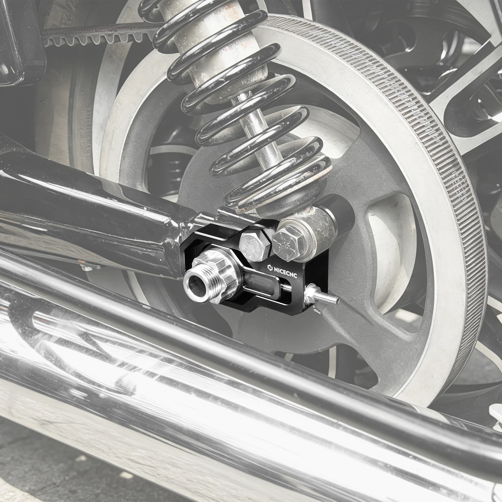 Für Harley Street Glide FLHX Road Glide FLTRX 2015-2025 Road King Electra Glide CVO Road Glide Motorrad Hinterachs-Einstellkit – Detail 9