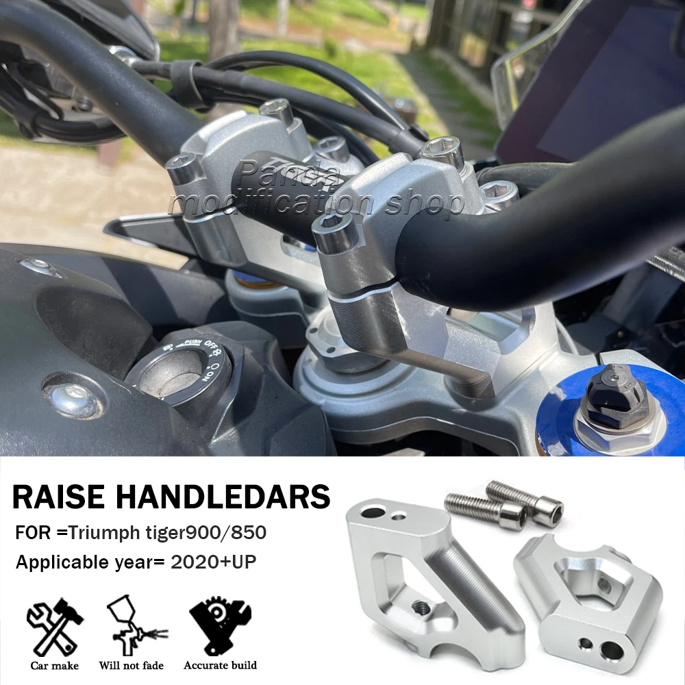 Motorcycle Handle Bar Riser Clamp Extend Handlebar For Tiger 900 GT PRO LOW RALLY for Tiger 800 850  Explorer 1200 Explorador