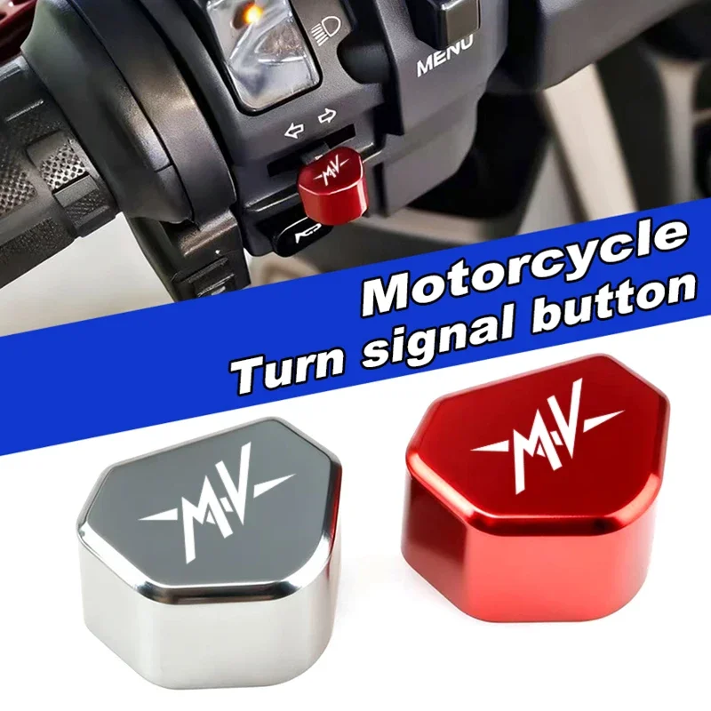Motorcycle Turn Signal Switch Button Keycap Accessories Fit For MV Agusta F3 675 800 Brutale 800 1000 Turismo Veloce RC Aluminum