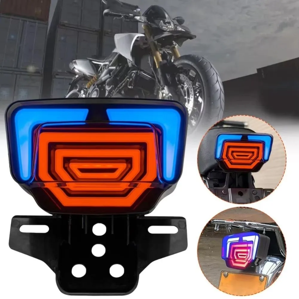 High Quality Waterproof Motorcycle LED Tail Lights Durable High Visibility Turn Signal Light Flashing Light Motorcycle Use