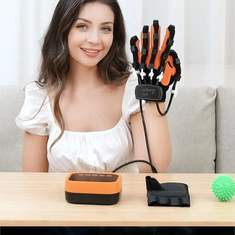 Robotic Motion Glove Rehabilitation Training Equipment for Hemiplegic Cerebral Hemorrhage Patients with Motorized Hands